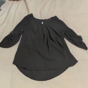 Newbury Kustom sheer scoop neck top size small